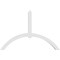 Ekena Millwork Archdale Architectural Grade PVC Gable Bracket, 72"W x 48"H x 4"D x 4"F, 16/12 Pitch GBP072X48X0404ARC00 - alternate 3
